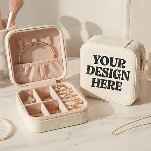 Ivory Jewelry Box Mockup, Jewelry Case Mockup, Jewelry Storage Box, POD Mockup, Canva & JPG Free, Digital Download - Etsy