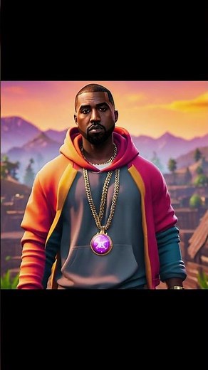 Custom Kanye West Fortnite Skin Showcase! #fortnite #shorts #ai #fyp