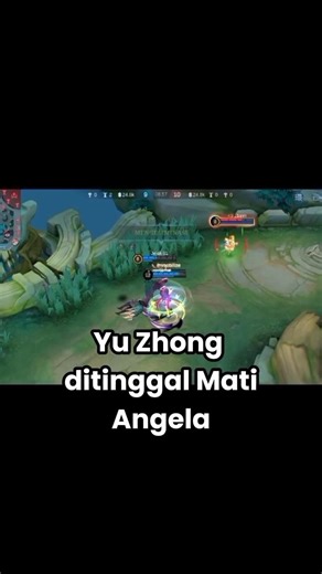 Yu Zhong ditinggal Mati Angela #mobilelegends #MLBBM7 #MLBB