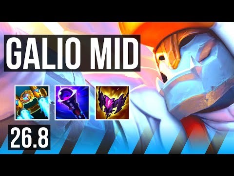 GALIO vs KATARINA (MID) | 65K damage | KR Diamond | 26.8