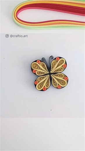 Paper Quilling Butterfly 🦋 | Satisfying Craft Art