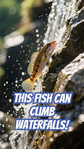 This Fish Can Climb Waterfalls! 🐟💦 #shorts