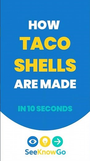 How Taco Shells Are Made in 10 Seconds | SeeKnowGo