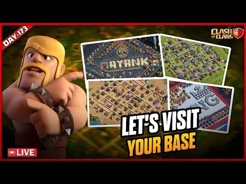 "FREE BASE REVIEW 🔍+ LEGEND ATTACKS 🏆 Clash of Clans Live " DAY-192 #coclive