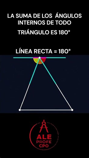 La suma de sus tres ángulos interiores siempre es 180°.🔥