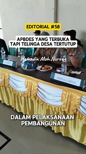 APBDes boleh terpampang di pinggir jalan, tapi kepercayaan warga tidak tumbuh dari baliho. Transparansi bukan sekadar membuka angka, melainkan membuka telinga. Permendesa No. 21 Tahun 2020 sudah jelas: desa wajib menyediakan kanal pengaduan warga. Kotak aduan, nomor aduan, ruang aman untuk bertanya—itulah cara merawat Dana Desa agar tak ditelan prasangka. Desa yang kuat bukan desa yang sepi kritik, melainkan desa yang berani mendengar sebelum membela diri. #APBDes #DanaDesa #TransparansiDesa #Pe