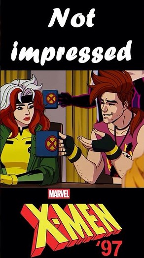 Marvel X-Men '97 : Gambit trying hard to win Rogue's heart #shorts