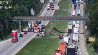 Traffic backs up for miles after crash blocks Interstate 81