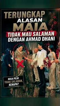 The reason Maia didn't want to shake hands with Ahmad Dhani was revealed #ahmaddhani #maiaestiant...