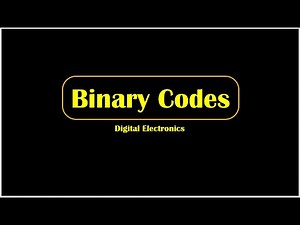 Binary Codes || Digital Electronics