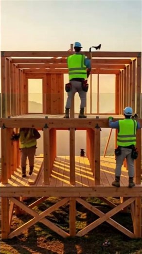 From Foundation to Finish: An Architectural Timelapse#timberframe #construction #architecture