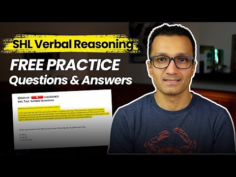 Ace SHL Verbal Reasoning Test | Tips & Hacks | Sample Questions