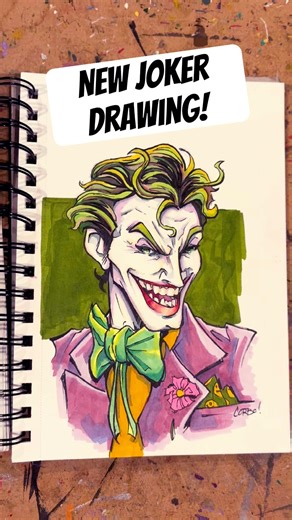 A new Joker drawing from DC Comic’s Batman that I finished this week! #Joker #Batman #drawing