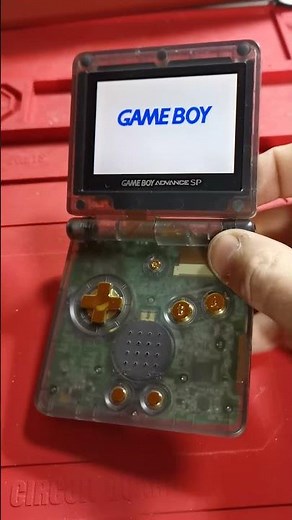 Gameboy Advance Sp AGS-101 clear black & gold