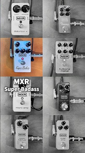MXR Pedals Shootout / Distortion+ VS Super Badass VS Micro Amp VS Fullbore Metal VS Duke Of Tone