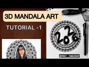 Easy 3D Mandala Art for Beginners | Shading & Depth Technique part 1