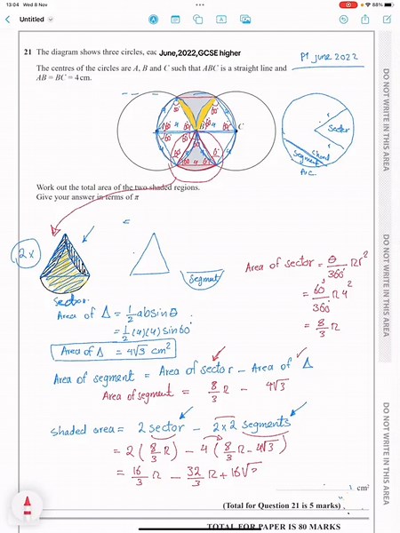 GCSE Maths Revision: Working Through a Challenging Higher Paper Question