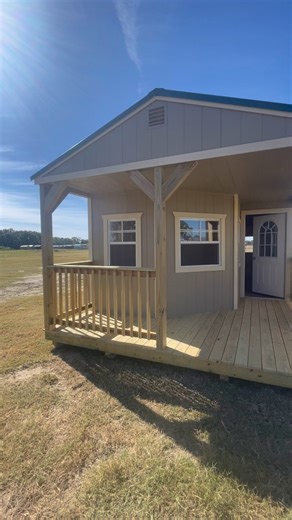 14x40 Deluxe Cabin! Cash Price-$14,295 We also offer monthly Rent to Own options with NO credit checks! 36 months-$662 48 months-$596 60 months-$530 Deposit-$675 This is all final pricing included taxes and delivery! We have a variety of color selection to choose from as well. Cell-334.930.7572 Office-334.365.3994 1780 County Rd 21 N, Prattville, AL 36067 | J&G Portable Buildings