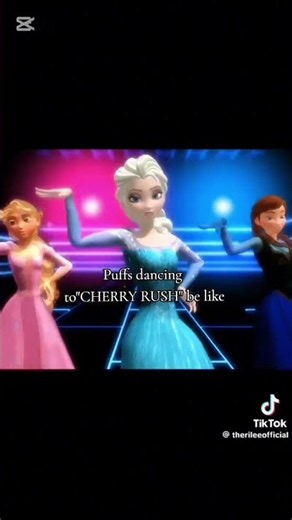 Puffs dancinf to CHERRY RUSH be like😋 #viral #PUFFIES #CHERRYRUSH #fyp #debut #foryou #pov #tiktok