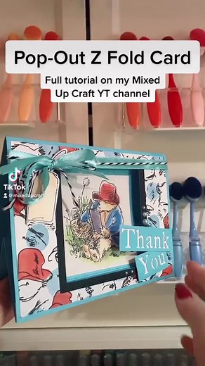3.1K views · 240 reactions | Pop-Out Z Fold card. Full tutorial on my Mixed Up Craft YT channel. #paddingtonbear #zfoldcard #popoutzfoldcard #cardmaking #papercrafts #craftstash #mixedupcraft #foryou #fyp #craftstash | Mixed Up Craft | Facebook