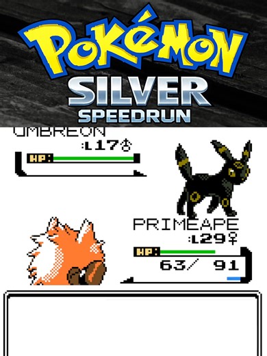 Pokemon Silver Single Pokemon Run - With A Primeape! Full Video Coming to my Youtube Channel - GWSharpy RPG soon! #Pokemon #PokemonSilver #Poketuber #PokemonTiktok #GWSharpyRPG