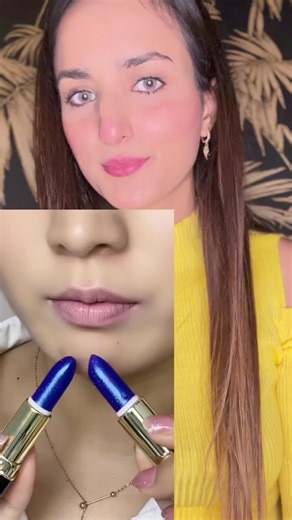 Lipstick Application Tutorial with Glitter Shades