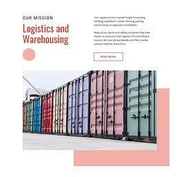 Worldwide cargo shipping - HTML Template by Nicepage