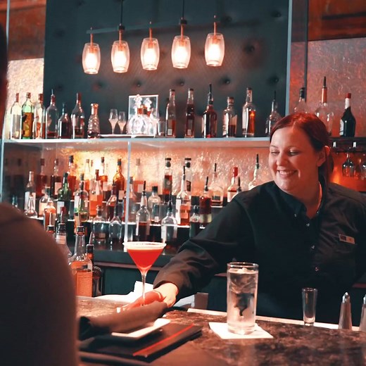 Our Happy Hour includes mouthwatering food, full-size appetizers and more. Come in and Sizzle, Swizzle, Swirl with us. | Ruth's Chris Steak House