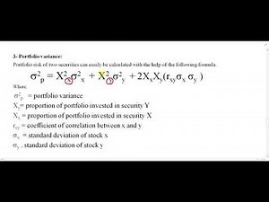 Lecture 51: What is Portfolio Variance?
