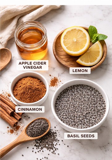 Basil Seeds for Bloating, Cravings & Belly Fat Drink