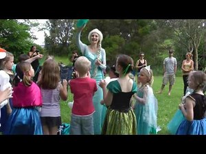 How to be a children’s party entertainer - Frozen Party Example with Elsa