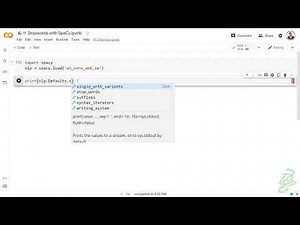 18 - NLP Stop Words with Spacy