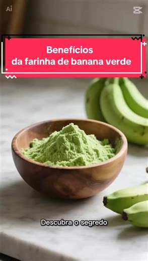 🍌✨ Você já ouviu falar da farinha de banana verde? Ela pode ajudar: ✔ Contribuir para o bom funcionamento do intestino ✔ Aumentar a saciedade ✔ Ajudar no controle da glicemia ✔ Melhorar a saúde intestinal Rica em fibra resistente, ela é ótima para misturar em vitaminas, sucos ou frutas 👀 Mas o segredo está na quantidade certa 💚 Salve esse vídeo para testar depois! Siga Segredos da Saúde Natural para mais dicas naturais todos os dias 🌿 ⸻ #farinhadebanana #bananaverde #saudenatural #intestinos