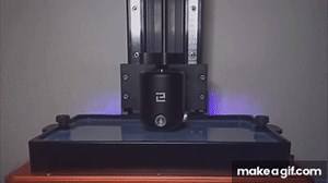 Resin 3D Print Timelapse Montage on Make a GIF