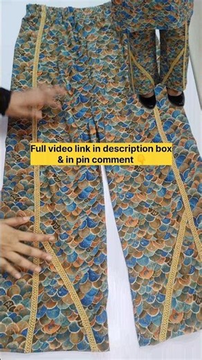 New Palazzo Pant Design ✨ Preview — Full stitching in Long Video