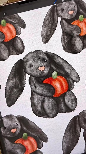 Digital Watercolor Drawing: Jellycat Bunny Tutorial