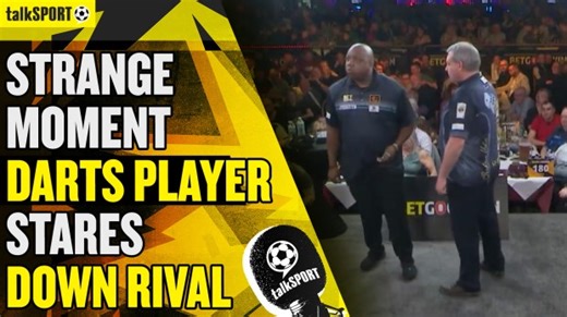 ‘What’s happened there?’ – Darts star stares down rival in tense confrontation at World Seniors Championship