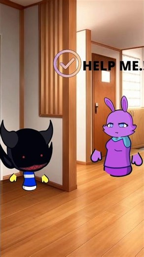 Scary mask prank that failed!! #shorts #sprunki #cartoon