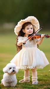 3.4K reactions · 152 comments | Cute little girl playing violin. #baby #violin #AI #viral | Kids Kidut | Facebook