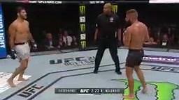 Jeremy "Lil Heathen" Stephens finding a home for that leg kick #ouch | UFC
