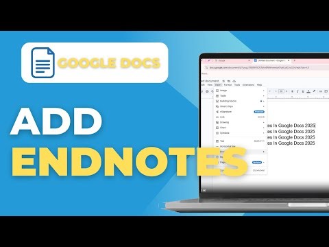 How To Add Endnotes In Google Docs 2025