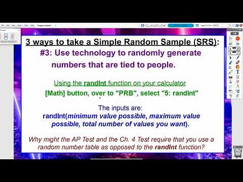 AP Statistics: Chapter 4, Video #2 - SRS