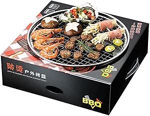 Eco Friendly One-Time Use Portable Outdoor Camping Disposable Charcoal Barbecue Grill(1-4 People)-Great for Camping,Tailgate & Backyard Parties