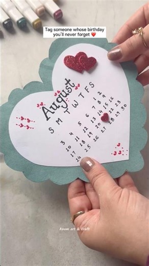 DIY Easy and unique calendar Birthday card || Easy handmade DIY gift ||