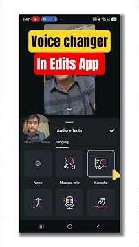 How to Use Voice Changer in Instagram Edits App #tutorial