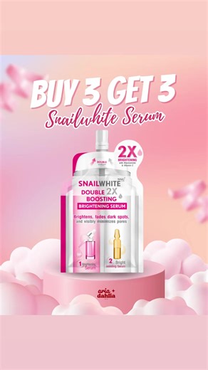 SNAILWHITE Boosting Serum for that healthy glass-skin glow 💛 10% on your first order!! 📌Code: DREAMSKIN10 🛒www.ariadahliaskin.com 🌍 We do Worldwide Shipping #AriaDahliaSkin #skincare #sunscreen #snailwhite #snailwhitecanada