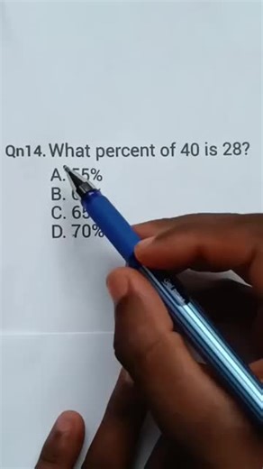 Understanding Percentages: What Percent of 40 is 28?