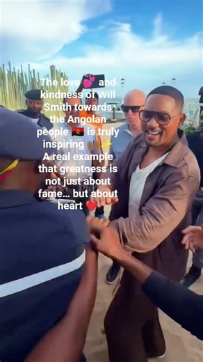 The love 💕 and kindness of Will Smith towards the Angolan people 🇦🇴 is truly inspiring 🙌🏾✨