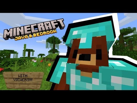 🔴 Minecraft Java/Bedrock Server/PVP (WITH VIEWERS!) 🔴