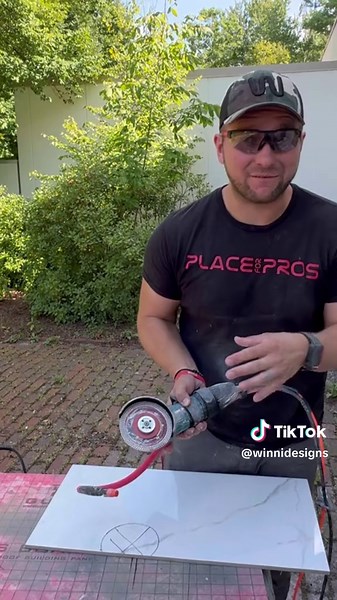 How to cut out a Circle in Tile… #c#constructionH#HomeRenovationD#DIYProjectsr#renovationT#ToolTimeC#ConstructionLifeR#RemodelingD#DIYToolsH#HomeImprovementH#HandymanB#BeforeAndAfterC#ConstructionTipsF#FixItB#BuildingDreamsH#HomeMakeoverC#ConstructionToolsT#ToolOfTheDayR#RenovationIdeasd#diyr#realestatedesign